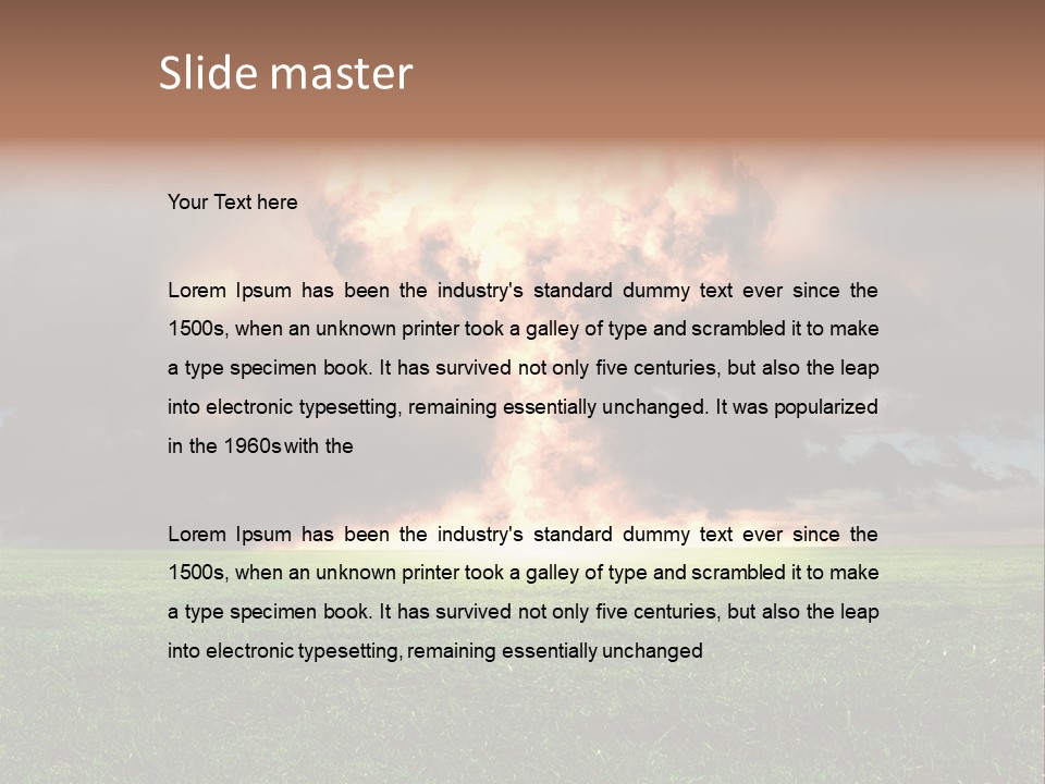 Digital Red Blaze PowerPoint Template