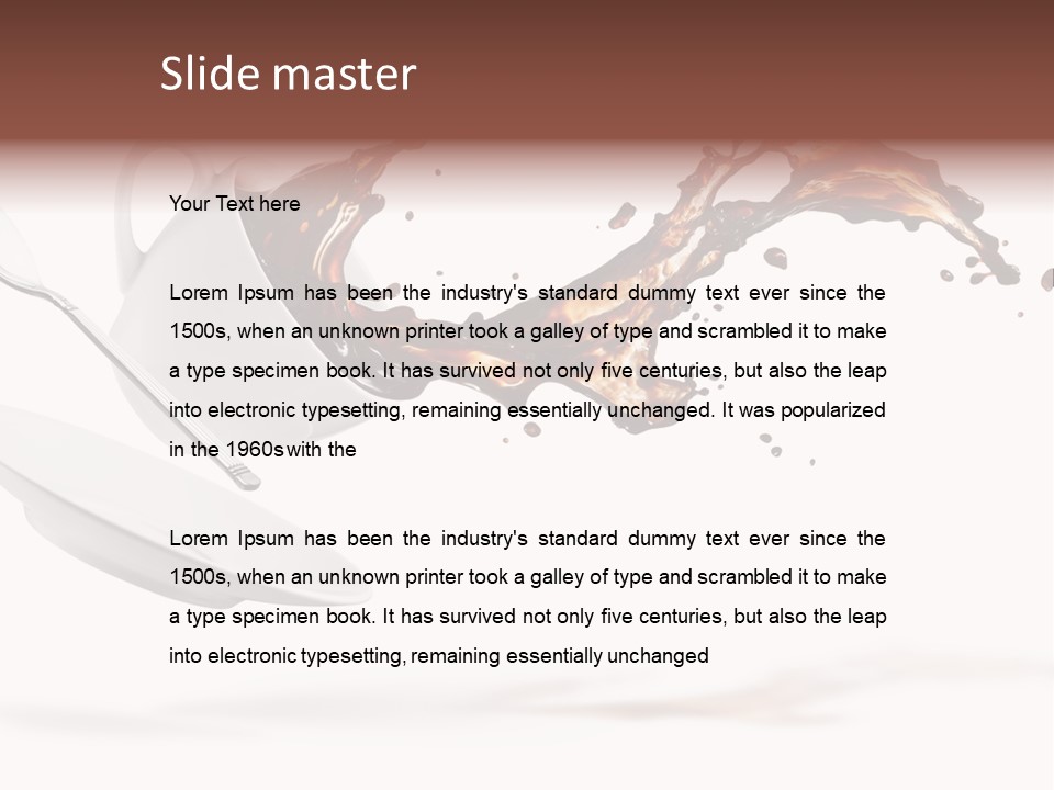 Drop Motion Isolated PowerPoint Template