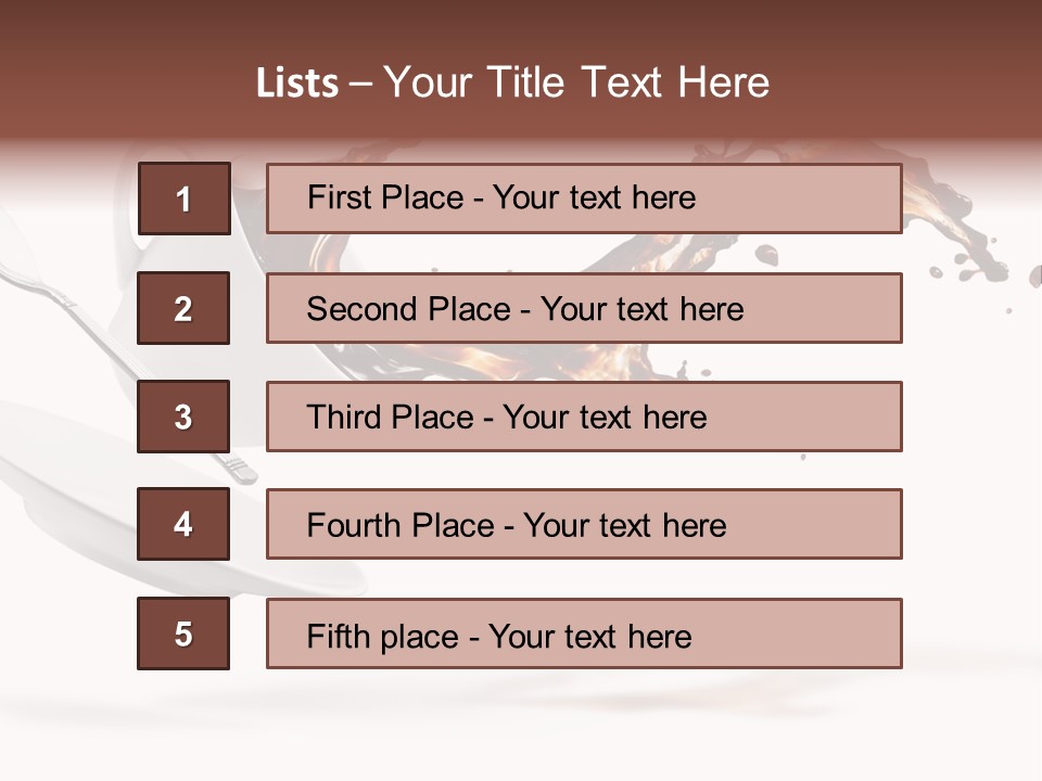 Drop Motion Isolated PowerPoint Template