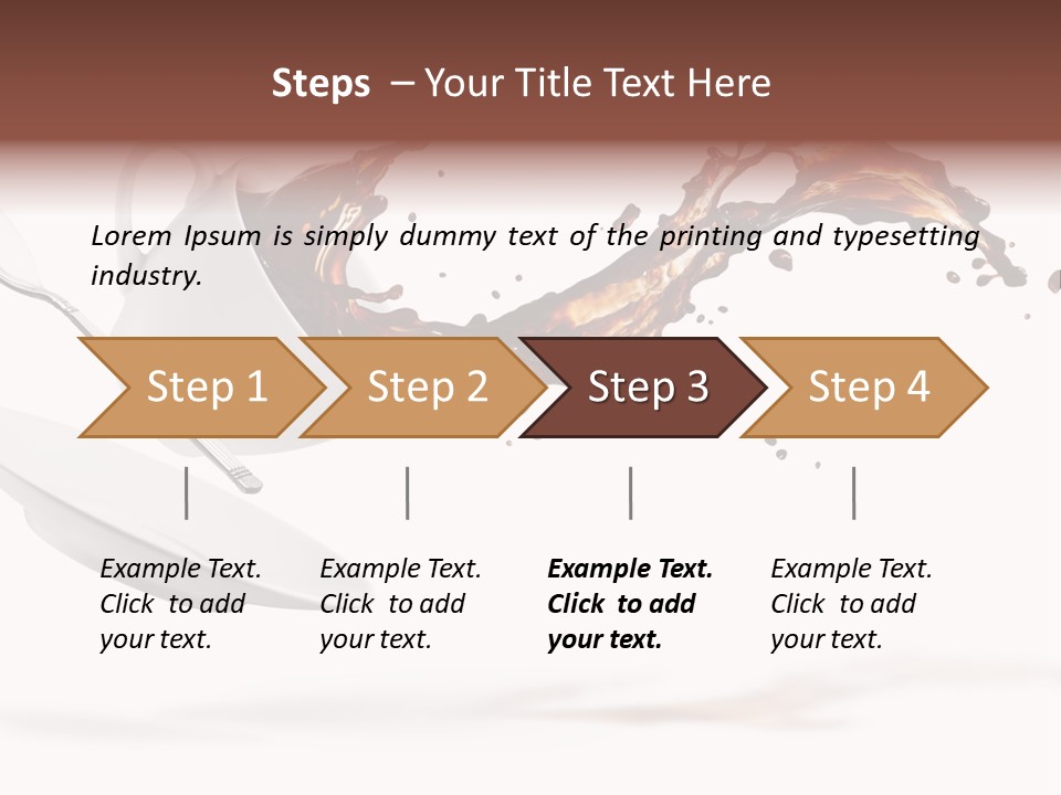 Drop Motion Isolated PowerPoint Template