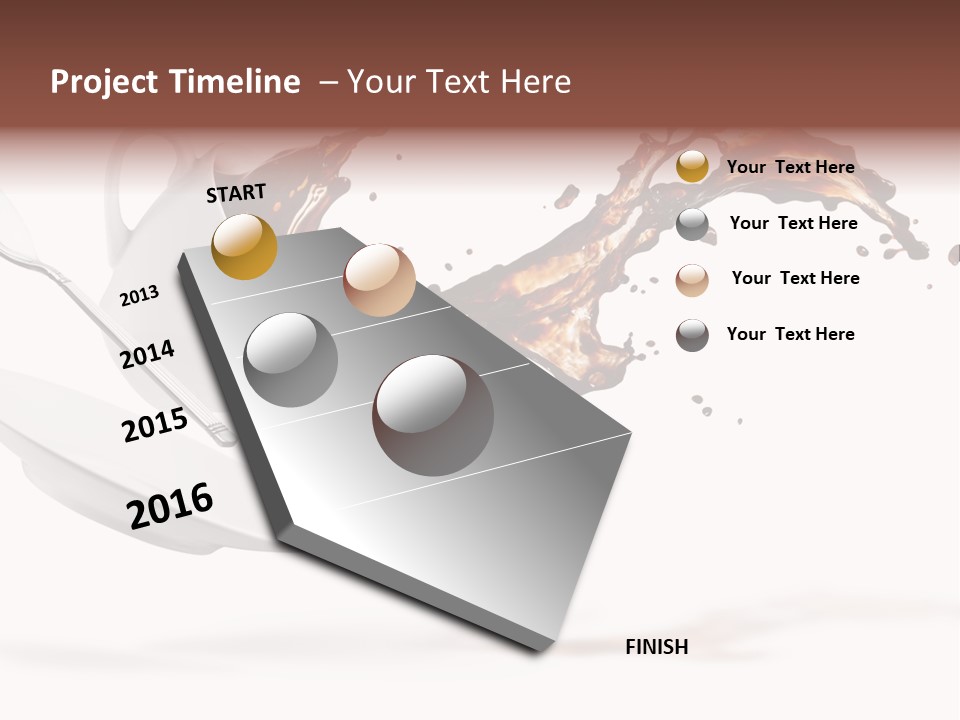 Drop Motion Isolated PowerPoint Template