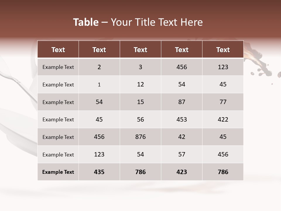 Drop Motion Isolated PowerPoint Template