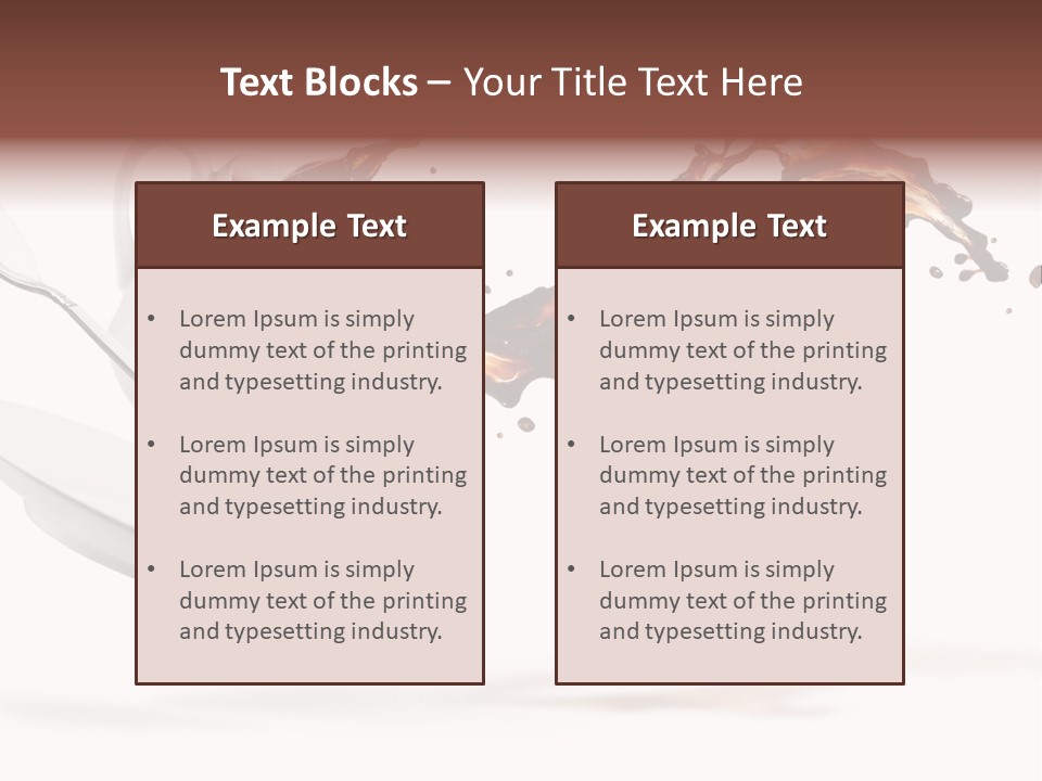 Drop Motion Isolated PowerPoint Template