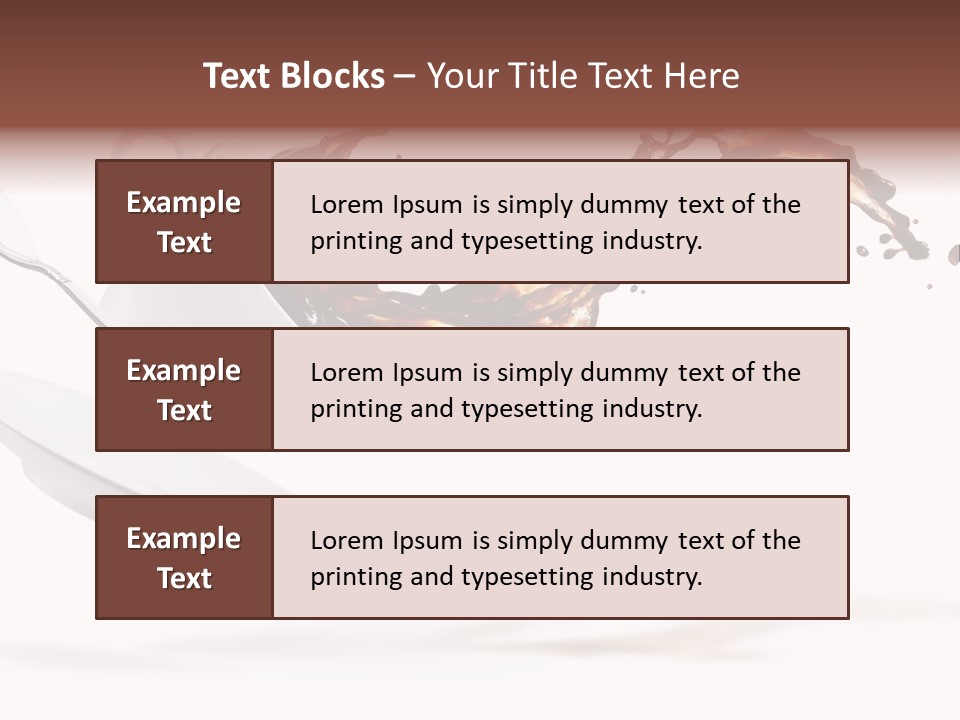 Drop Motion Isolated PowerPoint Template