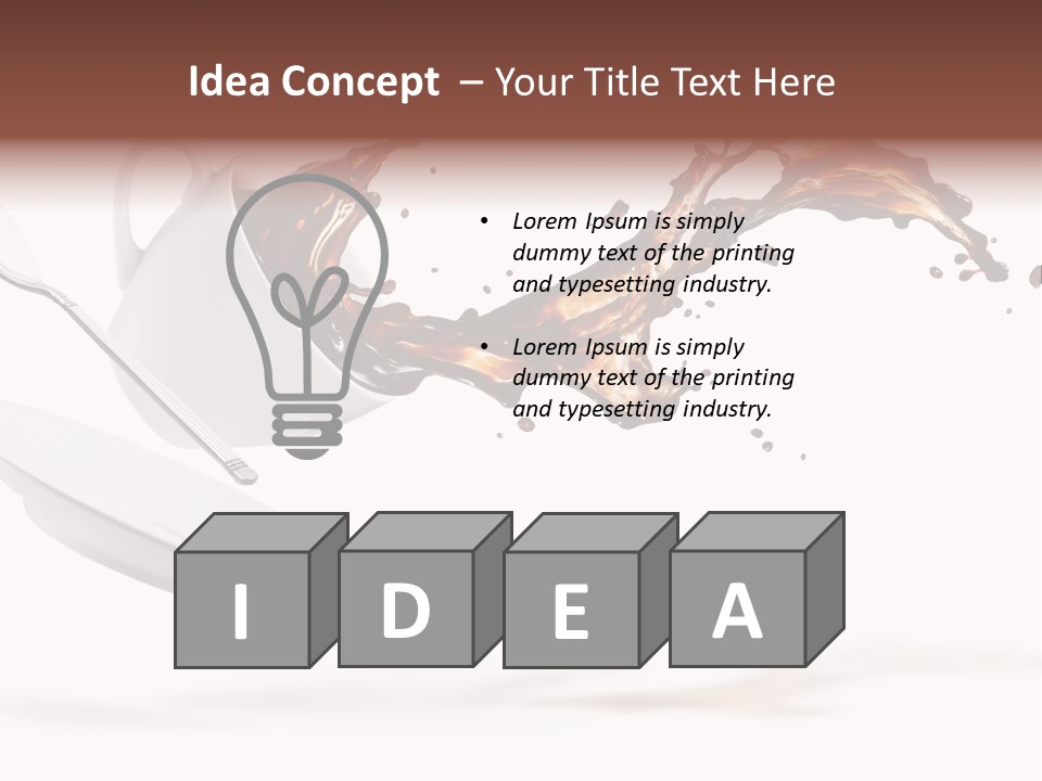 Drop Motion Isolated PowerPoint Template