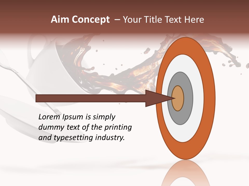 Drop Motion Isolated PowerPoint Template