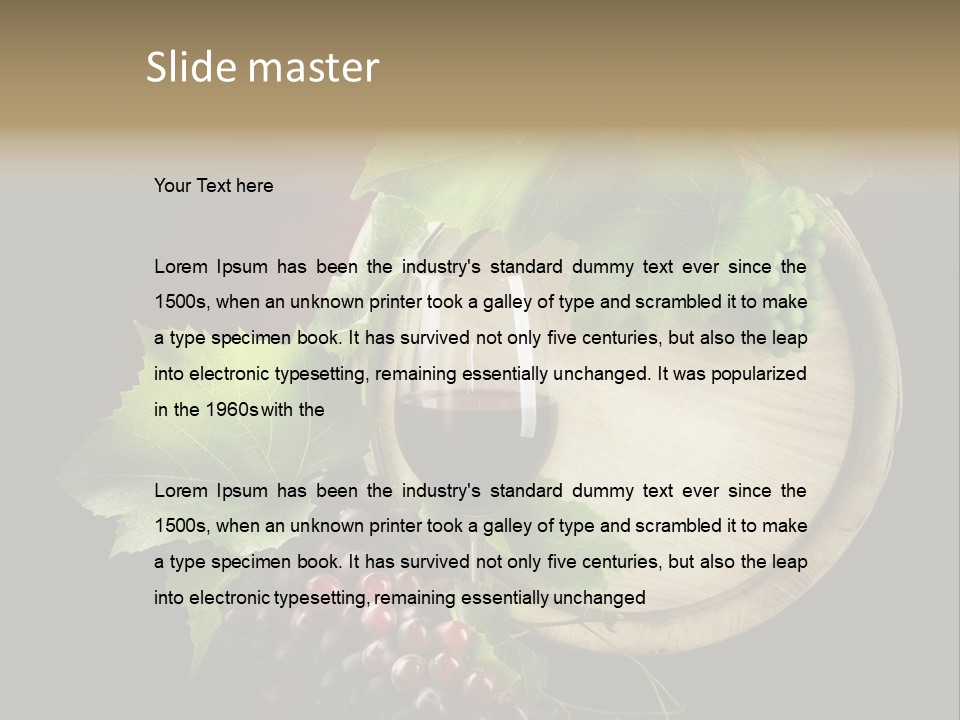 Menu Leaf Concept PowerPoint Template
