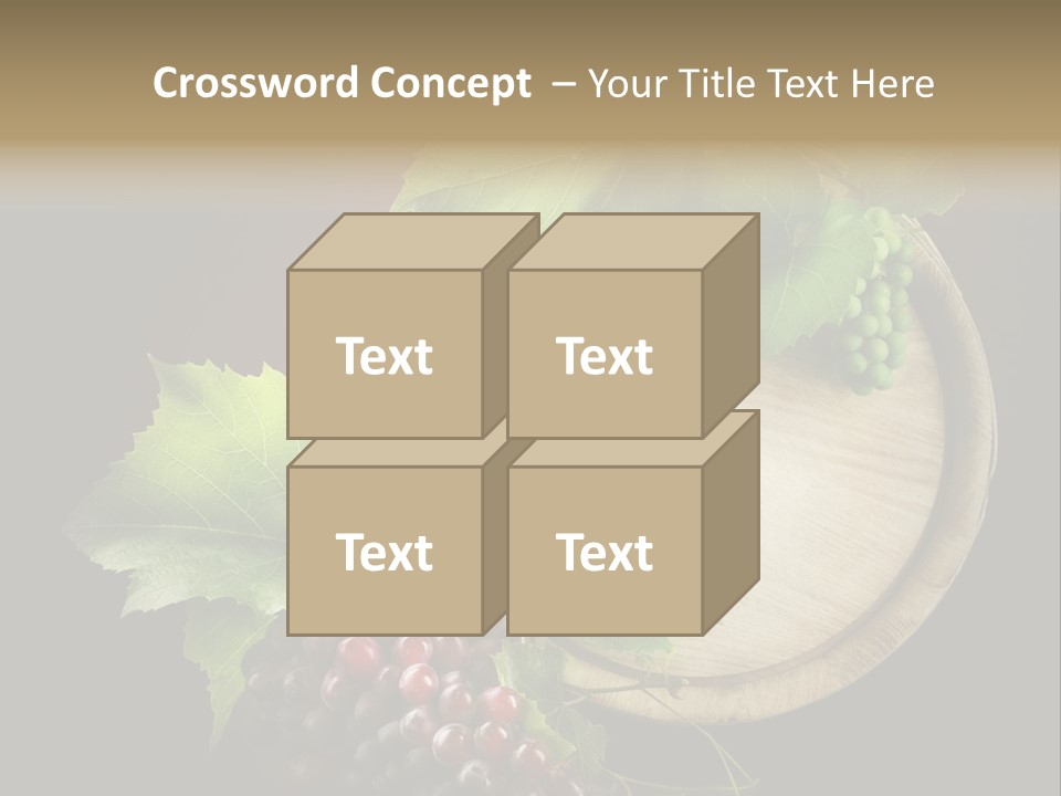 Menu Leaf Concept PowerPoint Template