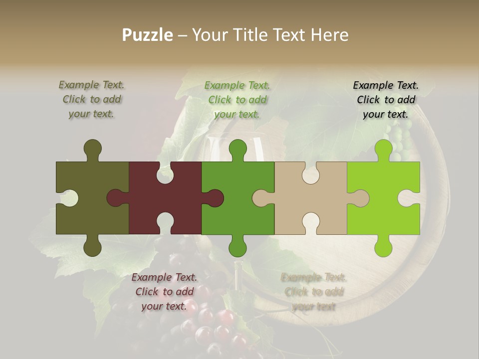 Menu Leaf Concept PowerPoint Template