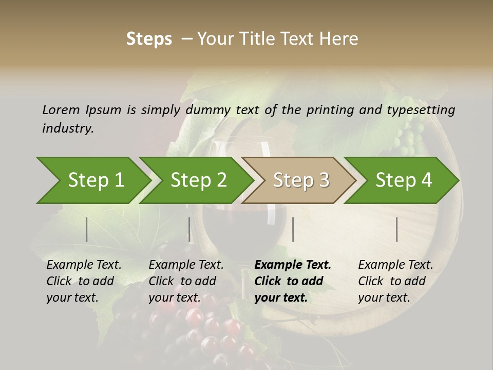 Menu Leaf Concept PowerPoint Template
