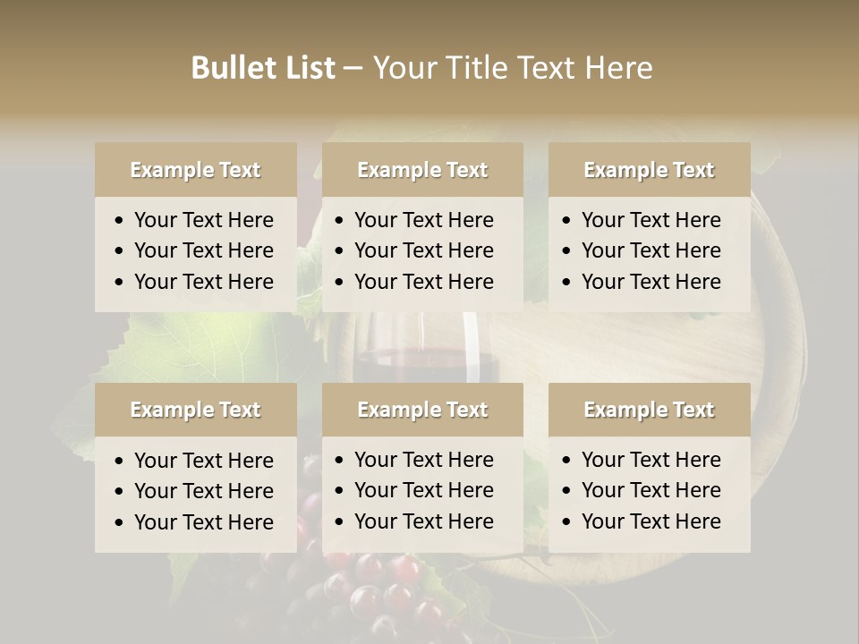 Menu Leaf Concept PowerPoint Template