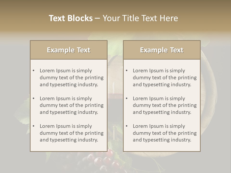 Menu Leaf Concept PowerPoint Template