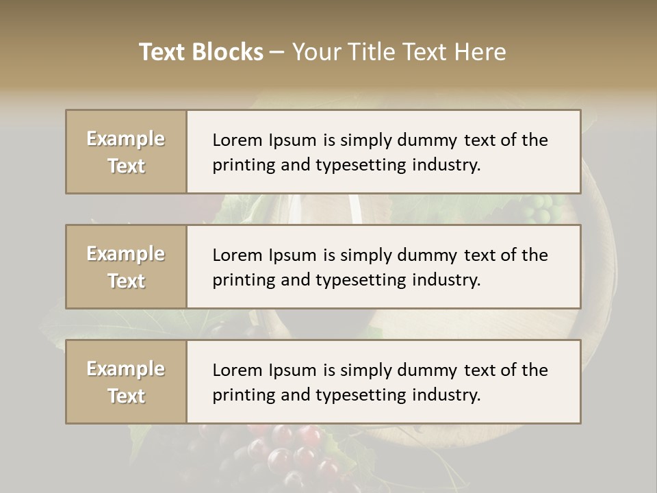 Menu Leaf Concept PowerPoint Template