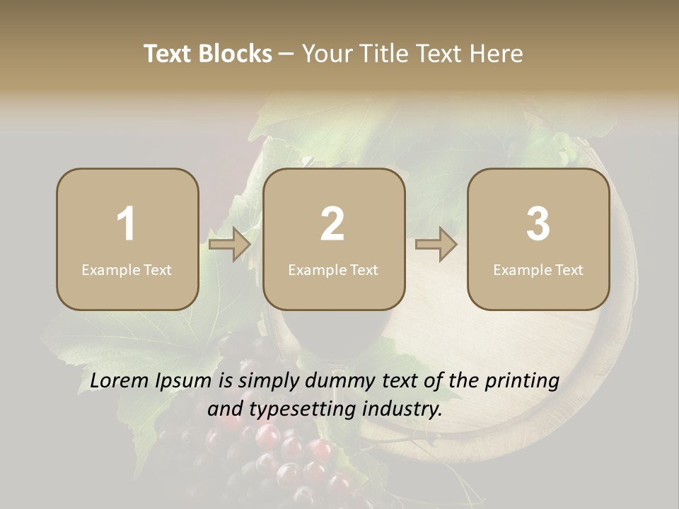 Menu Leaf Concept PowerPoint Template