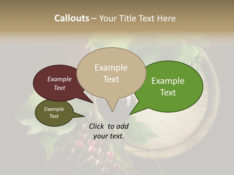 Menu Leaf Concept PowerPoint Template
