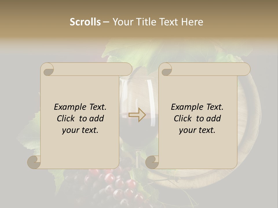 Menu Leaf Concept PowerPoint Template