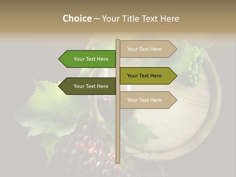 Menu Leaf Concept PowerPoint Template