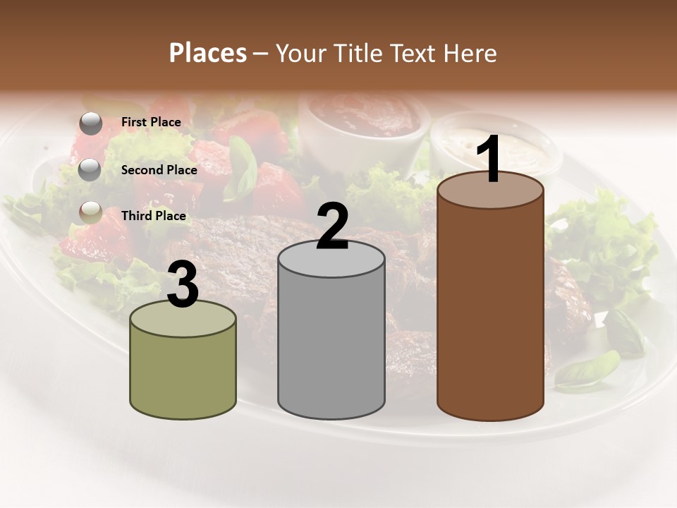 Meat Eating Plate PowerPoint Template