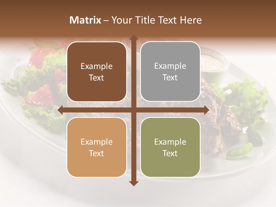 Meat Eating Plate PowerPoint Template