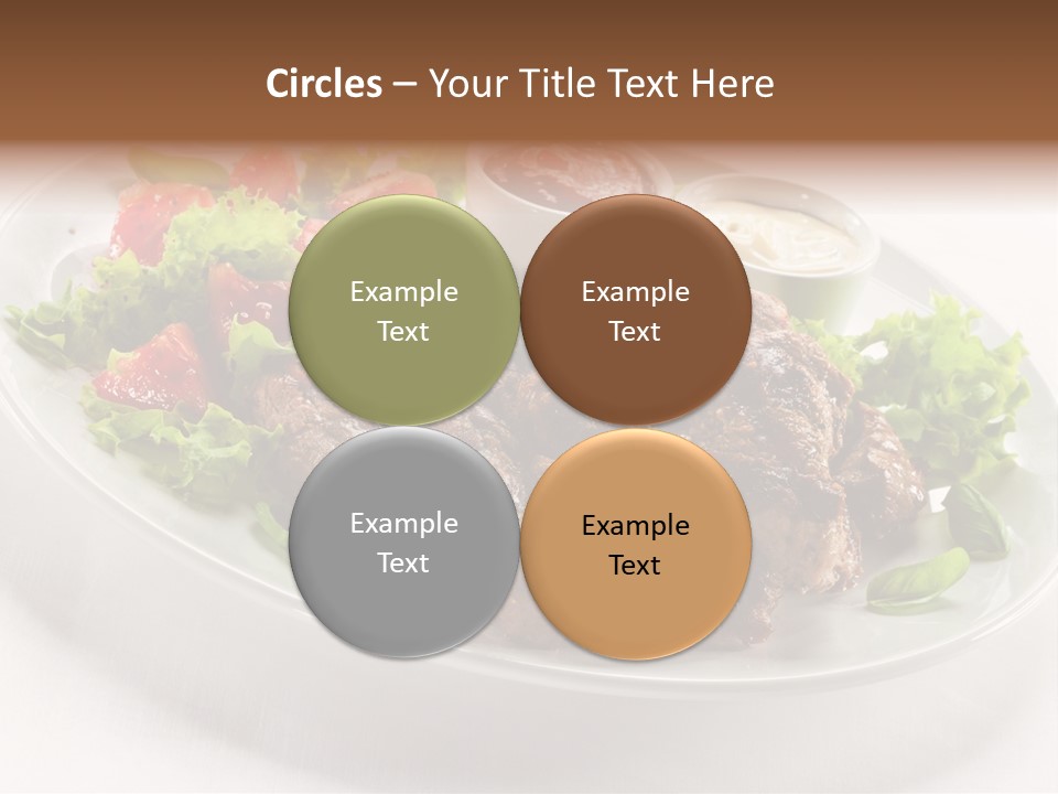 Meat Eating Plate PowerPoint Template