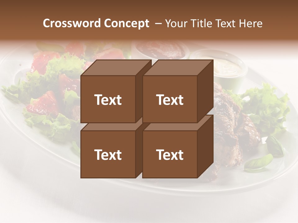 Meat Eating Plate PowerPoint Template