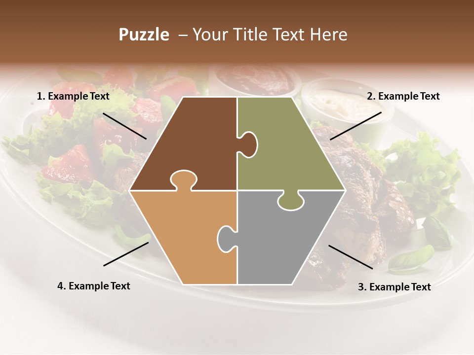 Meat Eating Plate PowerPoint Template