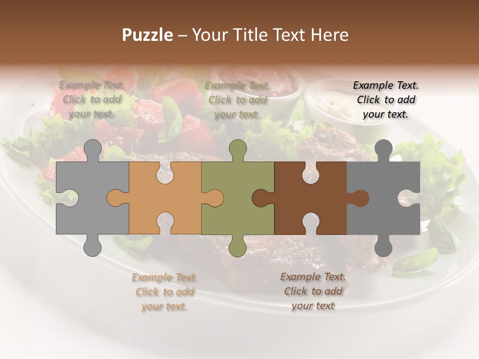 Meat Eating Plate PowerPoint Template