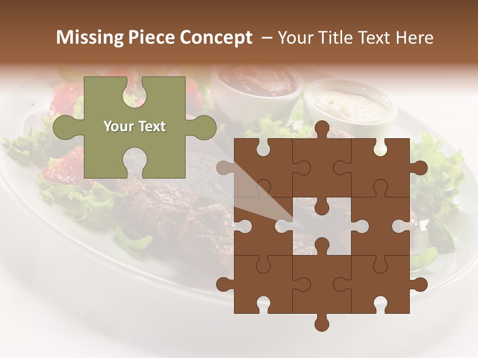Meat Eating Plate PowerPoint Template