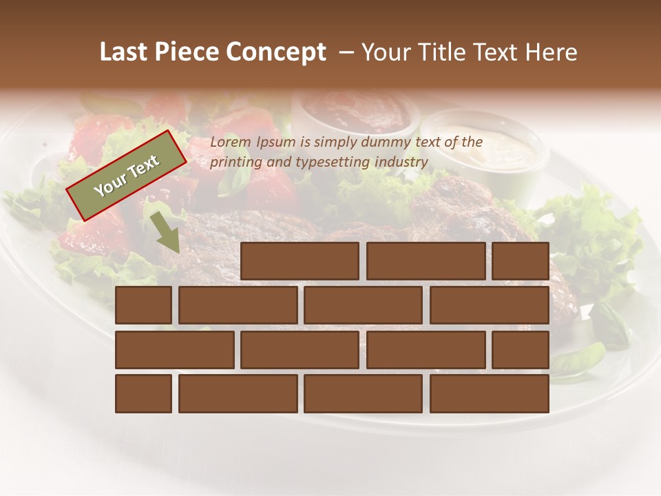 Meat Eating Plate PowerPoint Template