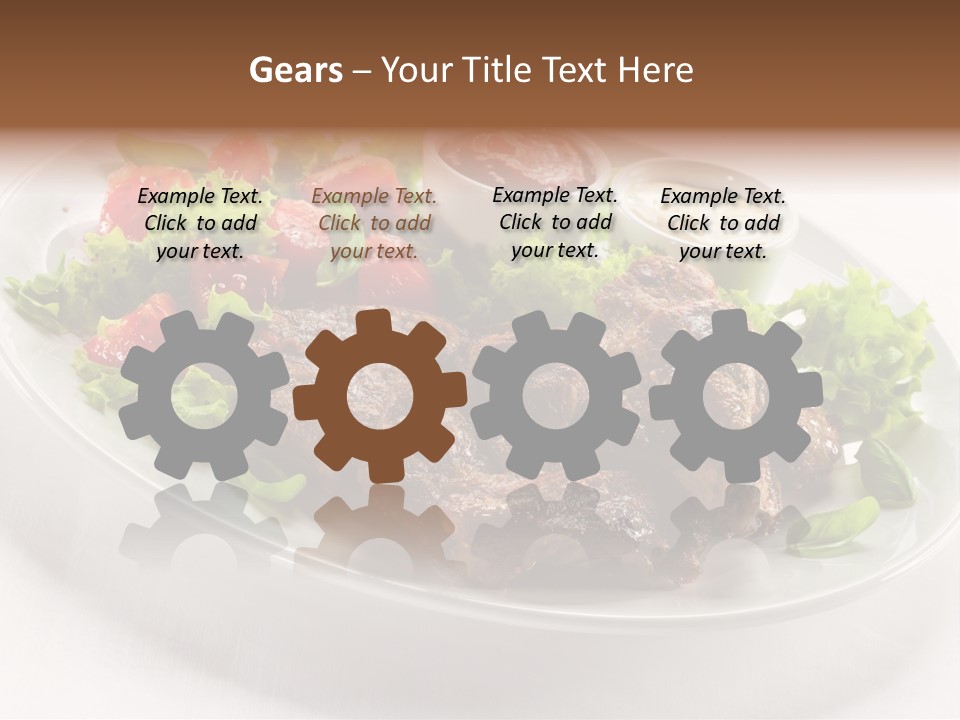 Meat Eating Plate PowerPoint Template