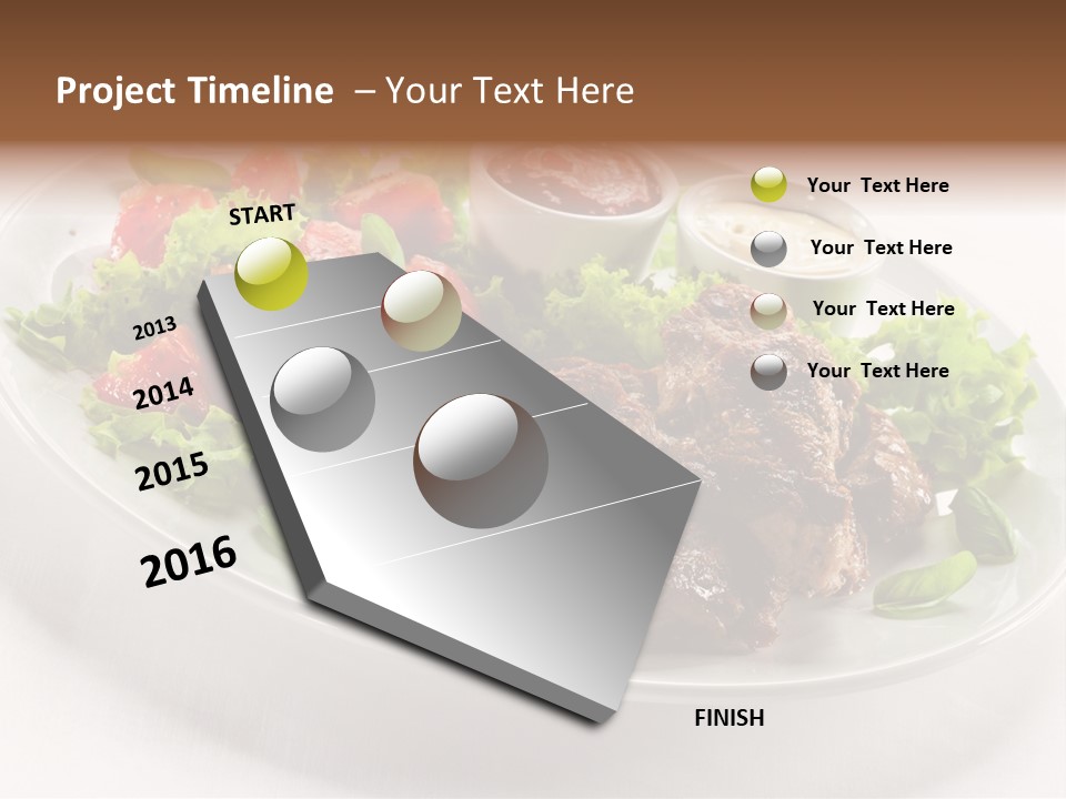 Meat Eating Plate PowerPoint Template