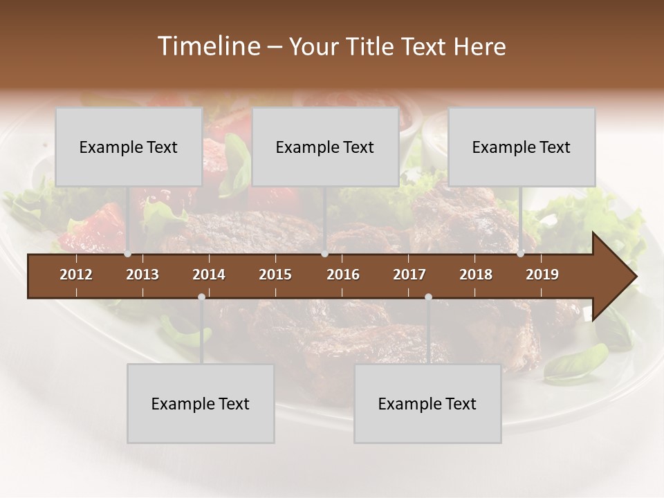 Meat Eating Plate PowerPoint Template