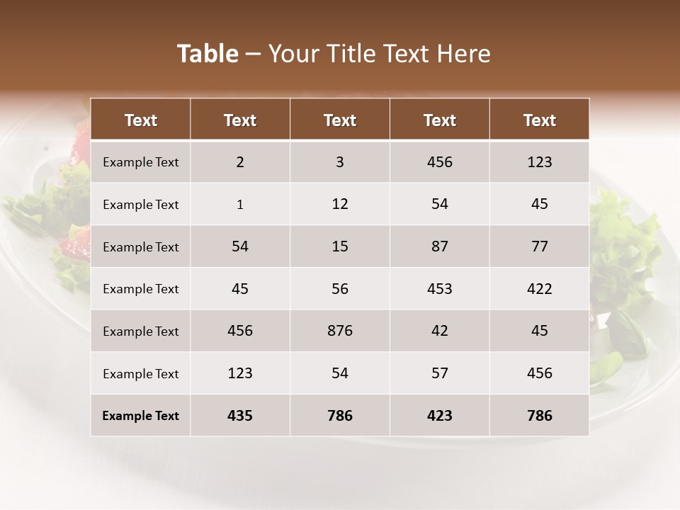 Meat Eating Plate PowerPoint Template