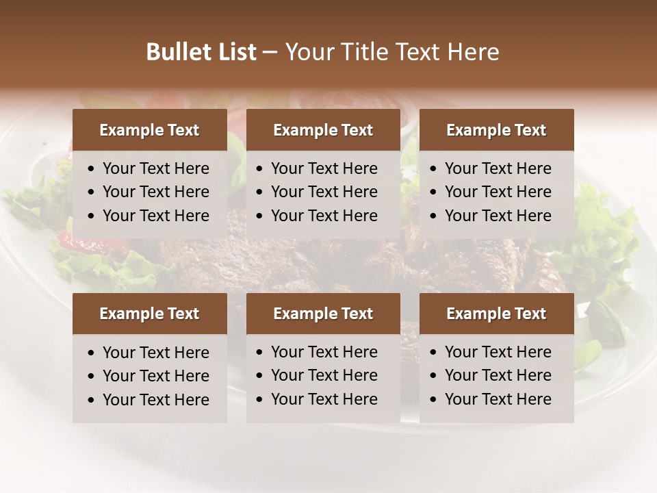 Meat Eating Plate PowerPoint Template