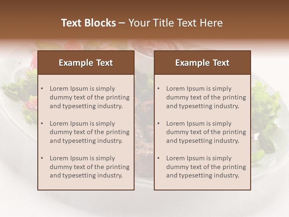 Meat Eating Plate PowerPoint Template