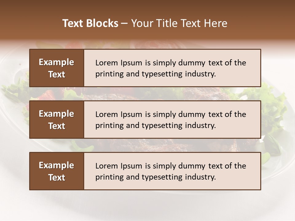 Meat Eating Plate PowerPoint Template