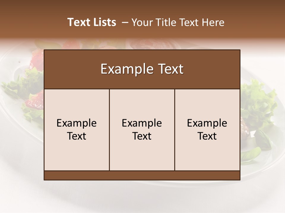 Meat Eating Plate PowerPoint Template