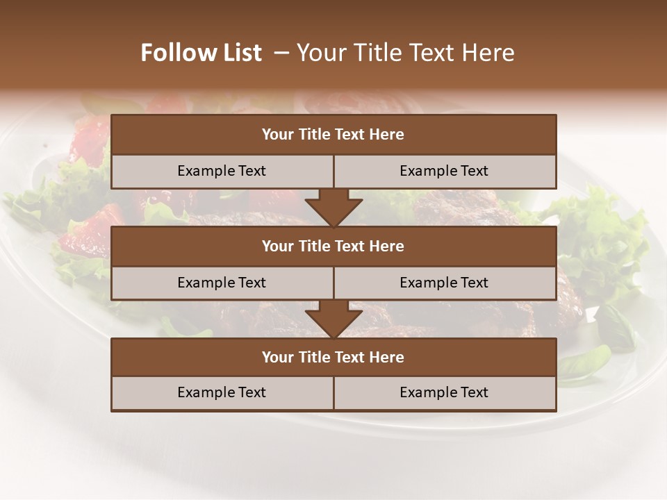 Meat Eating Plate PowerPoint Template