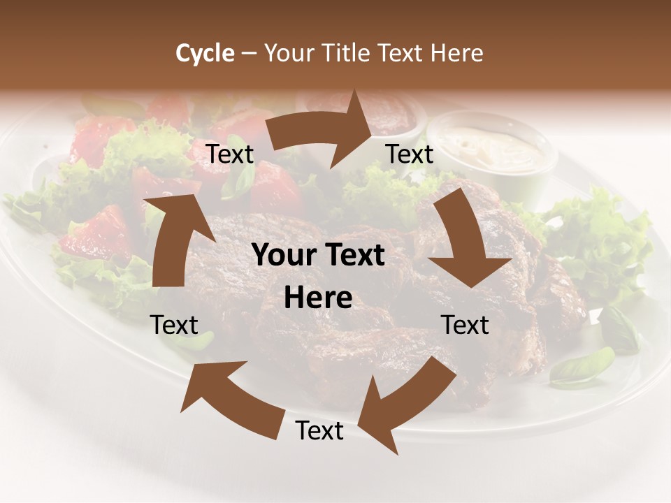 Meat Eating Plate PowerPoint Template