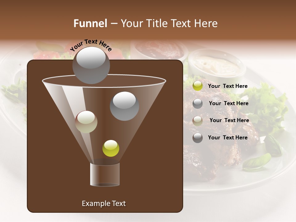 Meat Eating Plate PowerPoint Template