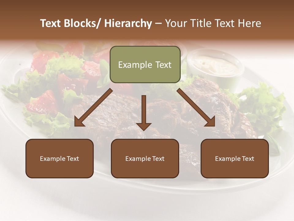 Meat Eating Plate PowerPoint Template