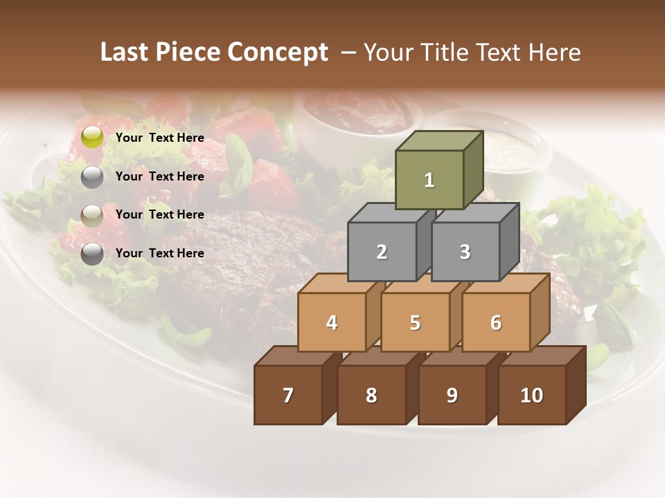 Meat Eating Plate PowerPoint Template