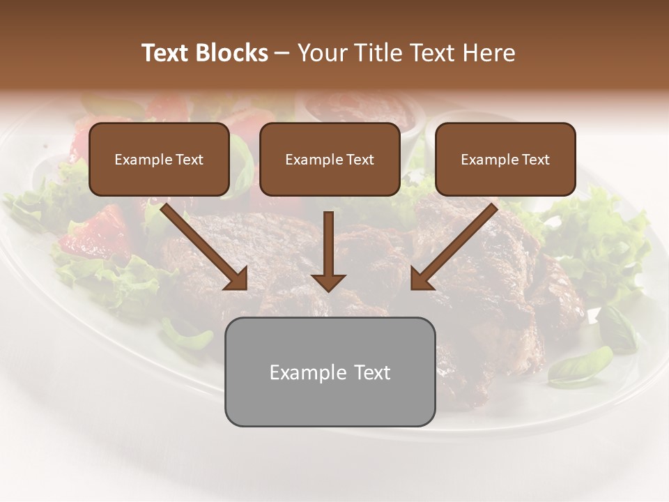 Meat Eating Plate PowerPoint Template