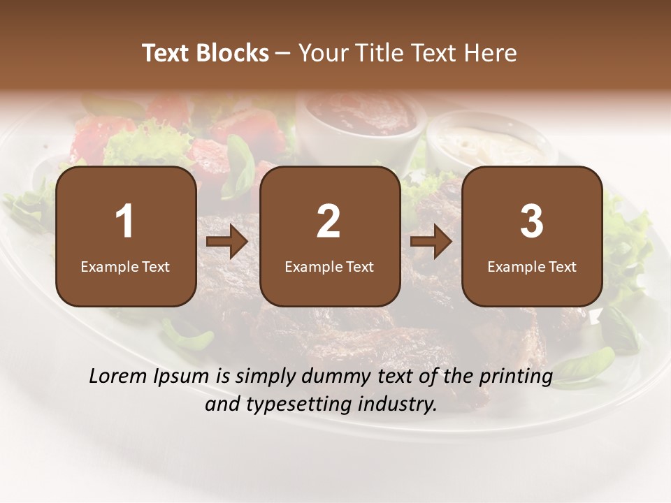 Meat Eating Plate PowerPoint Template