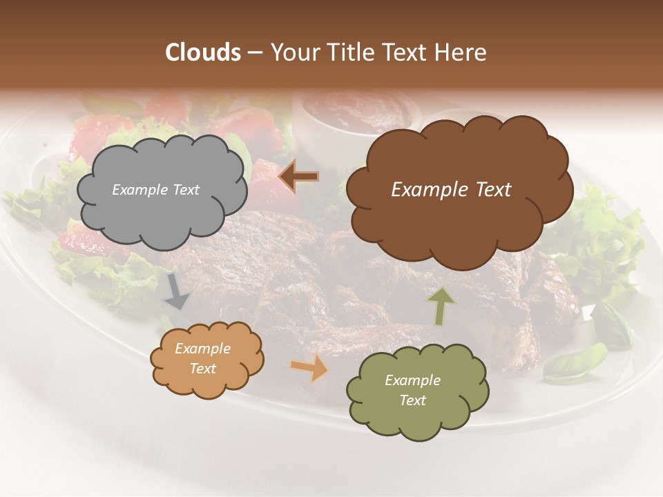 Meat Eating Plate PowerPoint Template