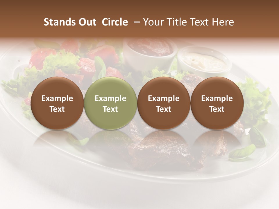Meat Eating Plate PowerPoint Template