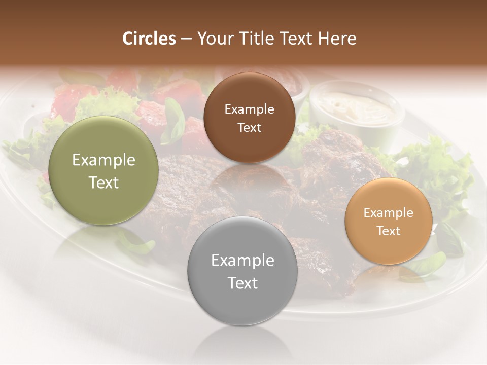 Meat Eating Plate PowerPoint Template
