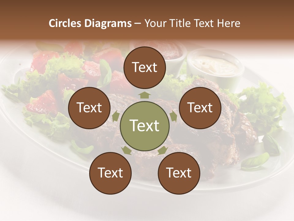 Meat Eating Plate PowerPoint Template