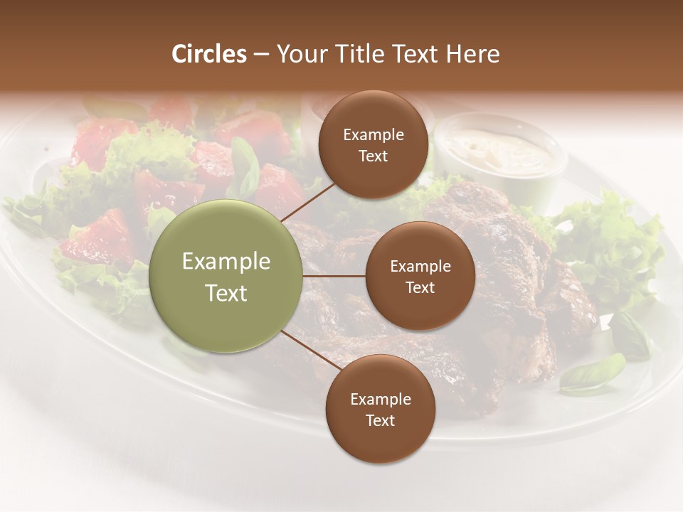 Meat Eating Plate PowerPoint Template