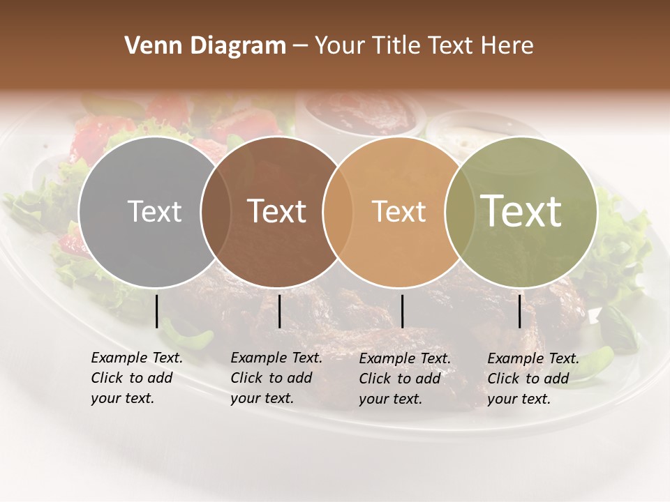 Meat Eating Plate PowerPoint Template
